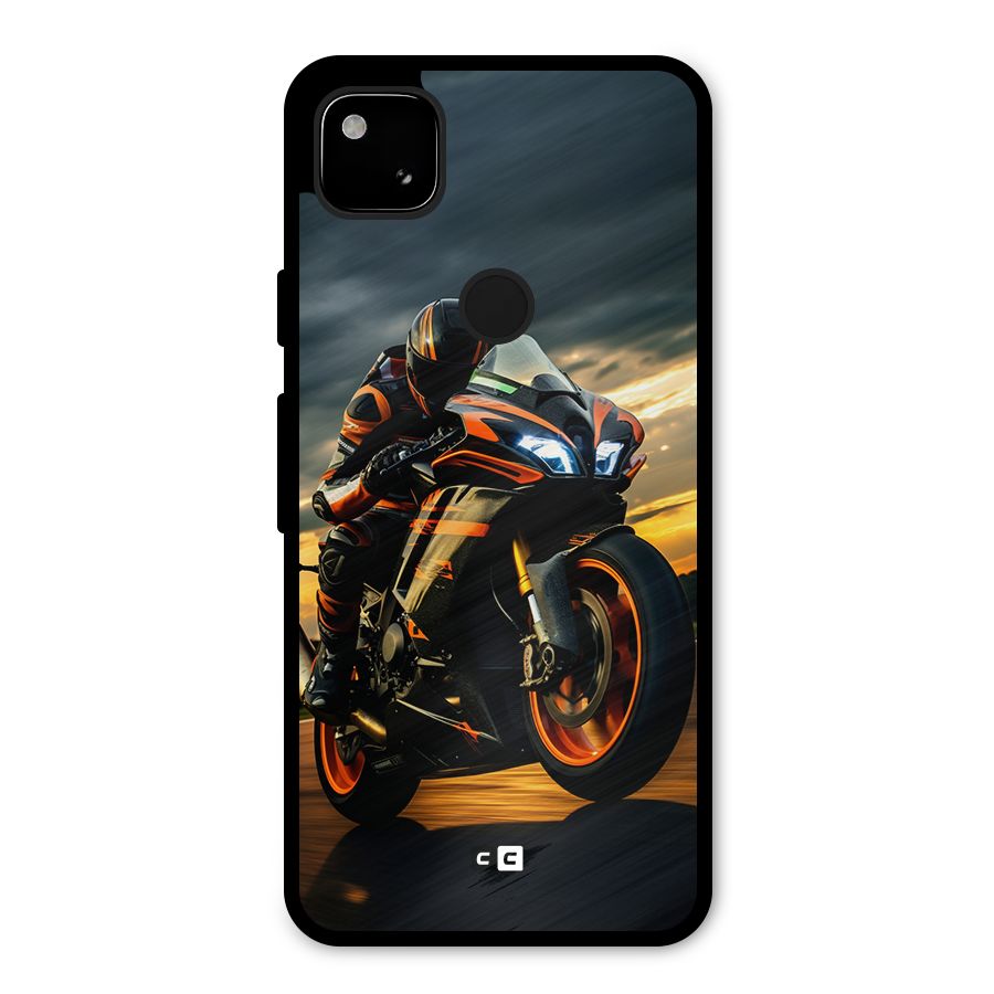 Evening Highway Metal Back Case for Google Pixel 4a