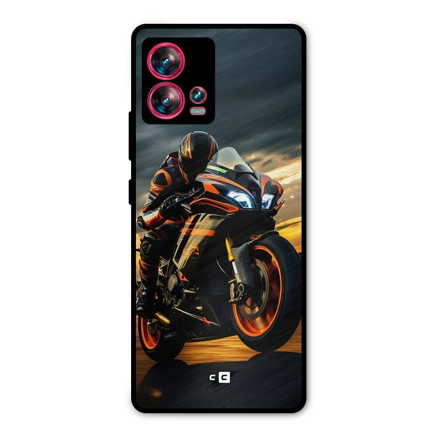 Evening Highway Metal Back Case for Motorola Edge 30 Fusion