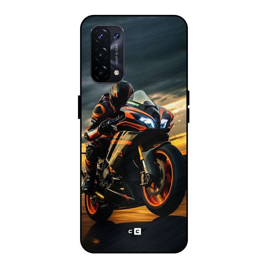 Evening Highway Metal Back Case for Oppo A74 5G