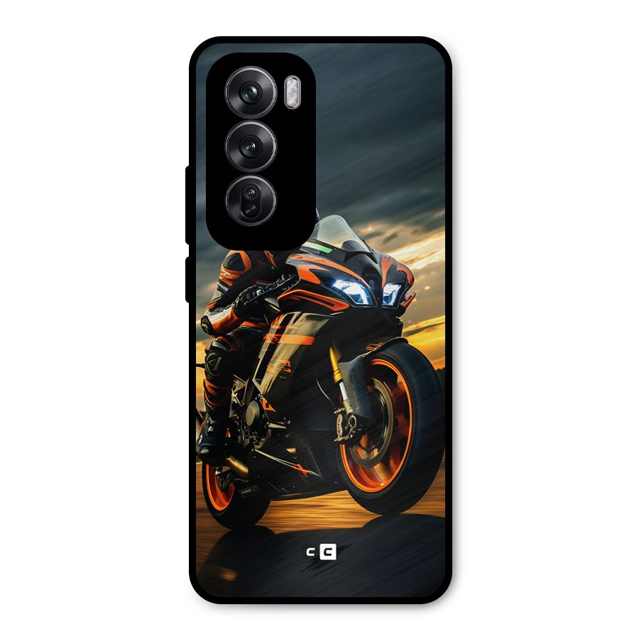 Evening Highway Metal Back Case for Oppo Reno12 Pro