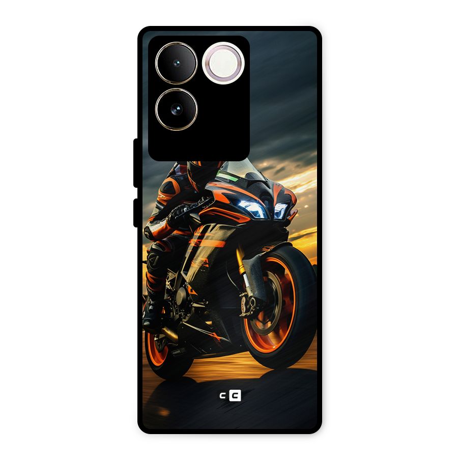 Evening Highway Metal Back Case for Vivo T2 Pro