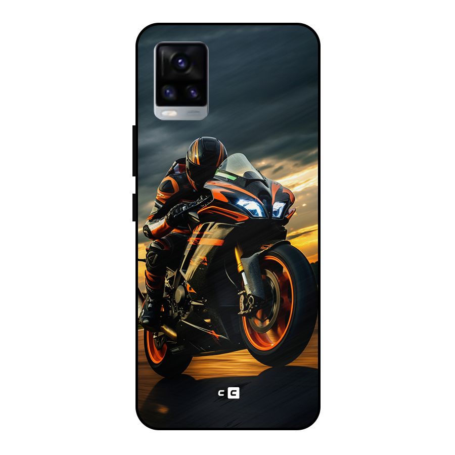 Evening Highway Metal Back Case for Vivo V20 2021
