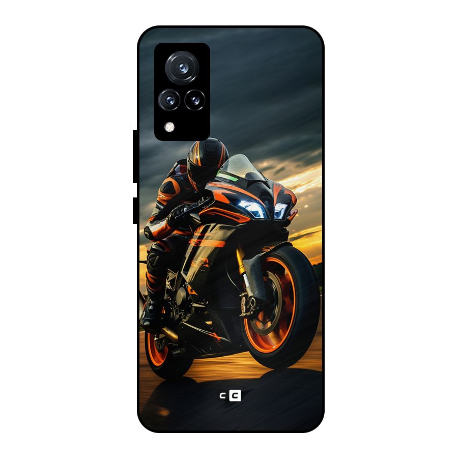 Evening Highway Metal Back Case for Vivo V21 5G