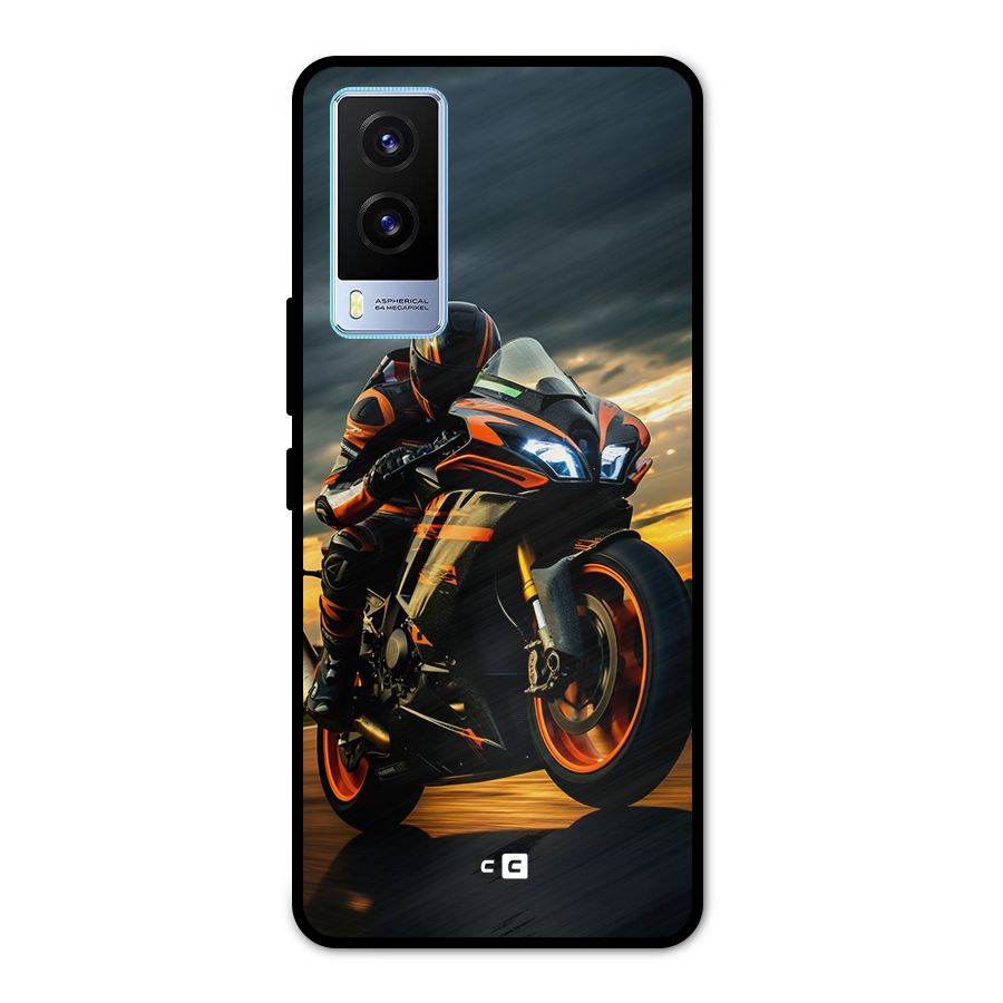 Evening Highway Metal Back Case for Vivo V21e 5G