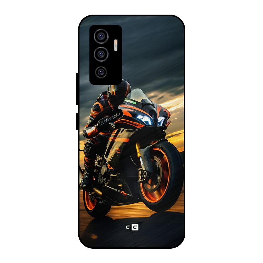 Evening Highway Metal Back Case for Vivo V23e