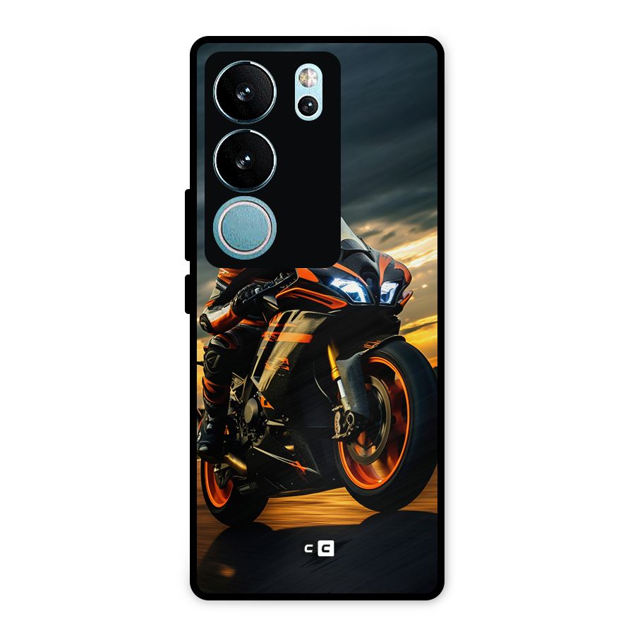 Evening Highway Metal Back Case for Vivo V29