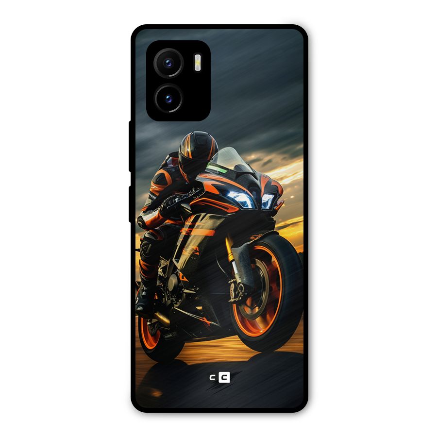 Evening Highway Metal Back Case for Vivo Y15s