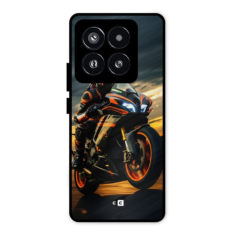 Evening Highway Metal Back Case for Xiaomi 14 Pro