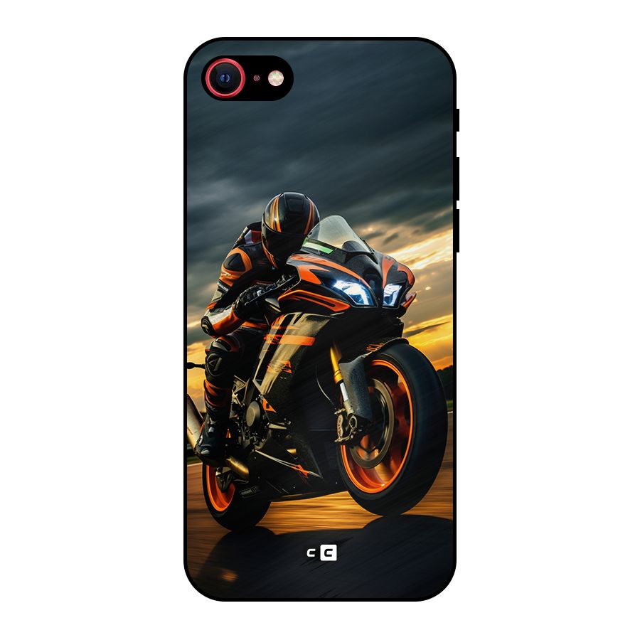 Evening Highway Metal Back Case for iPhone SE 2020