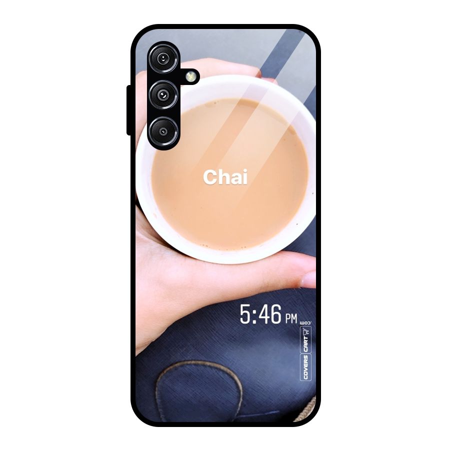Evening Tea Glass Back Case for Galaxy M34 5G