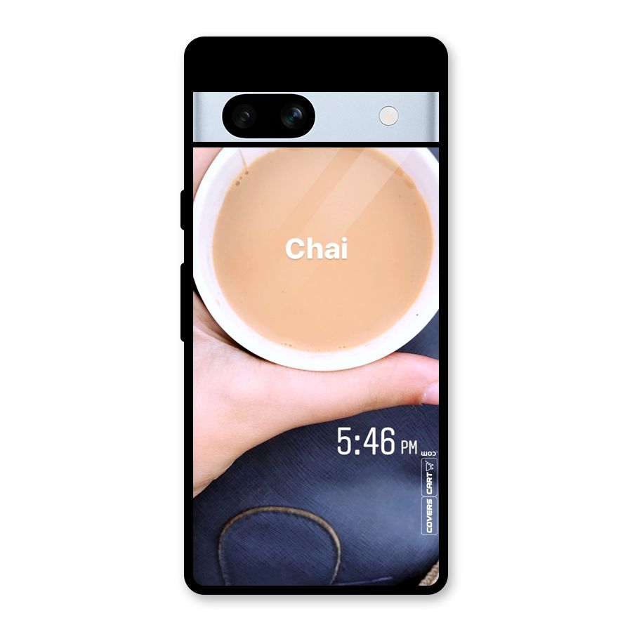 Evening Tea Glass Back Case for Google Pixel 7a