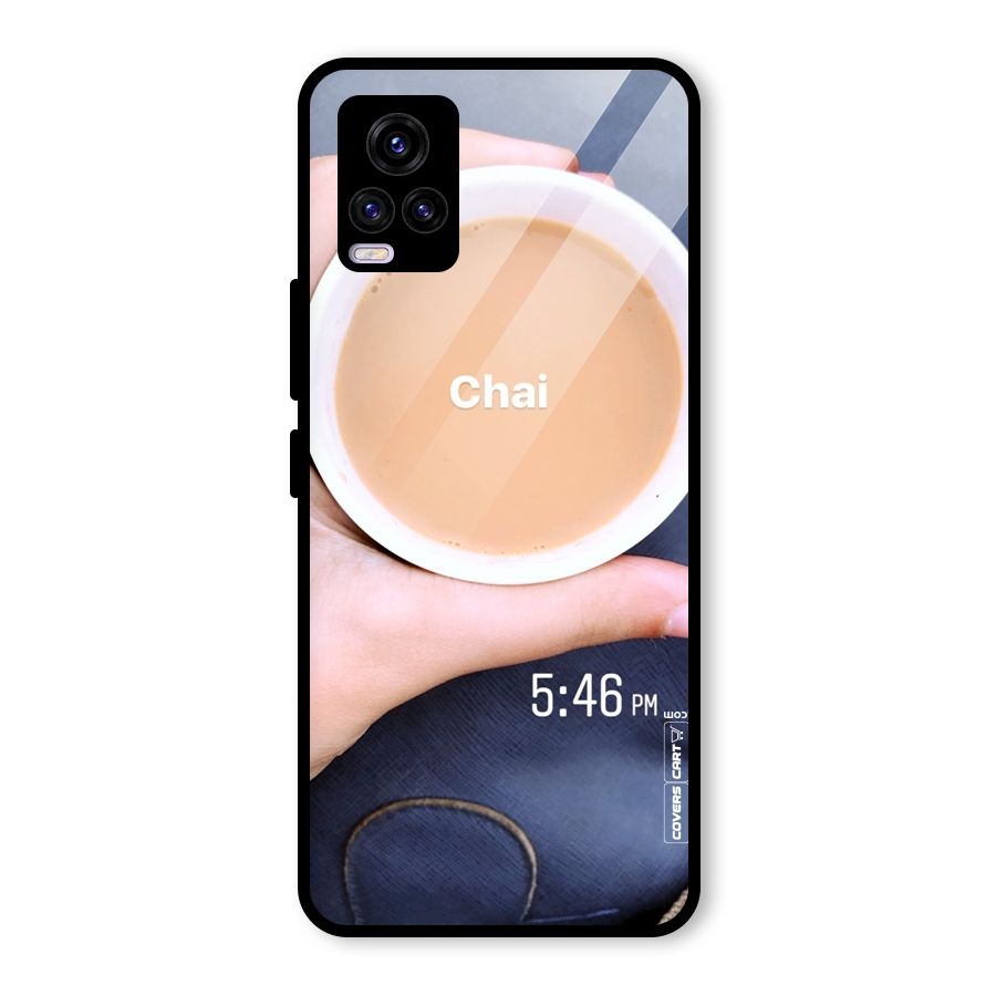 Evening Tea Glass Back Case for Vivo V20 2021