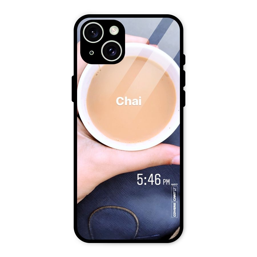Evening Tea Glass Back Case for iPhone 15 Plus