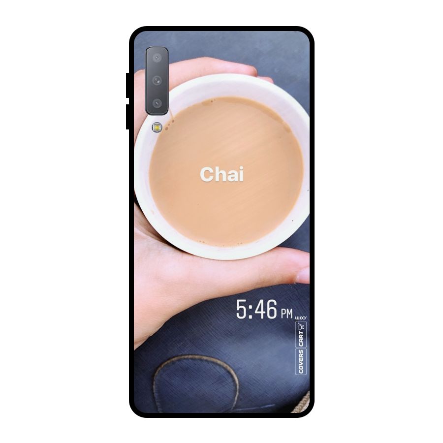 Evening Tea Metal Back Case for Galaxy A7 (2018)