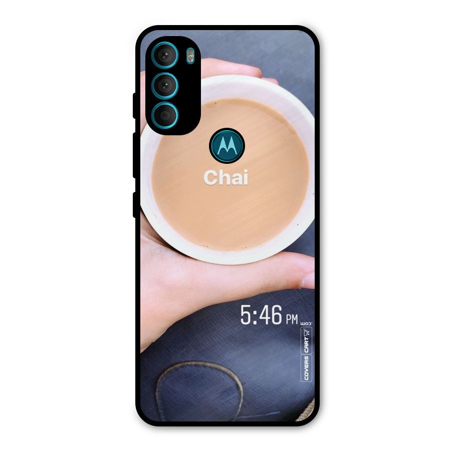 Evening Tea Metal Back Case for Moto G71 5G