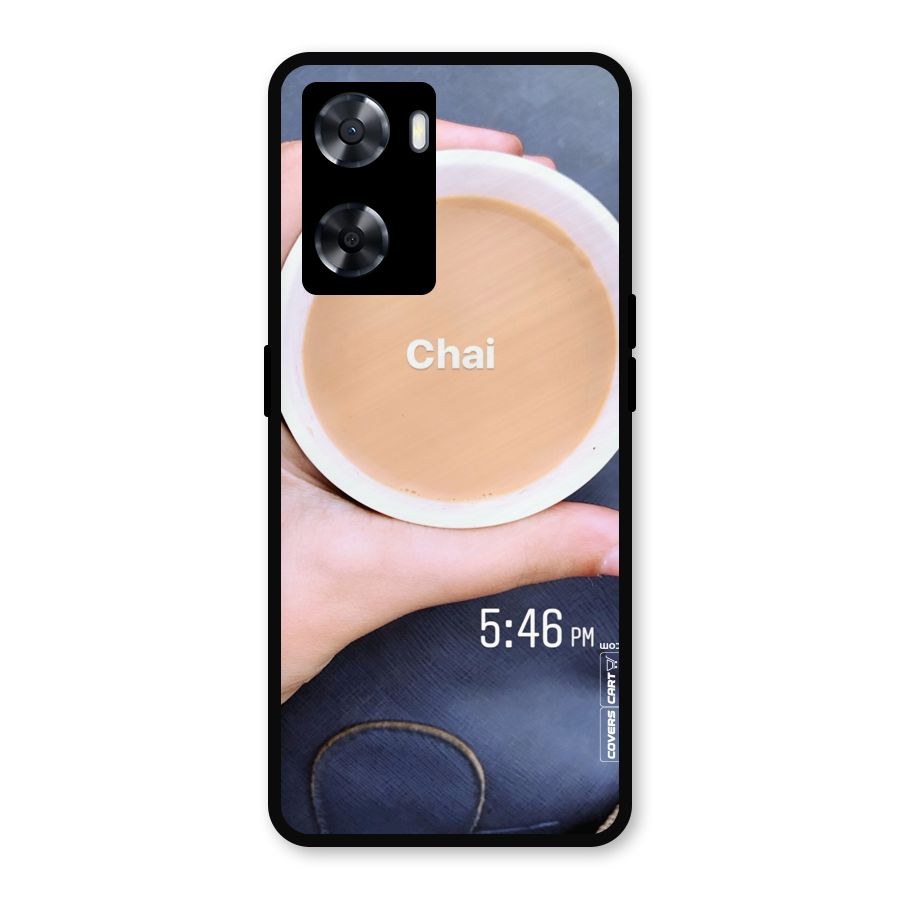 Evening Tea Metal Back Case for Oppo A57 2022