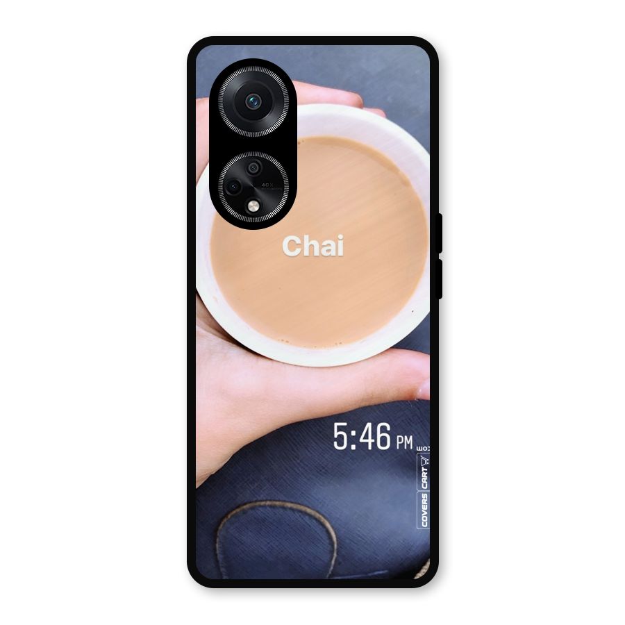 Evening Tea Metal Back Case for Oppo F23
