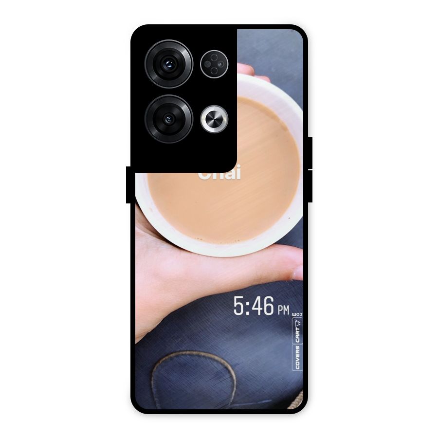 Evening Tea Metal Back Case for Oppo Reno8 Pro 5G