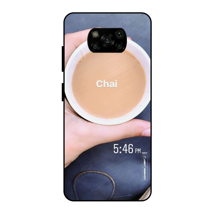 Evening Tea Metal Back Case for Poco X3