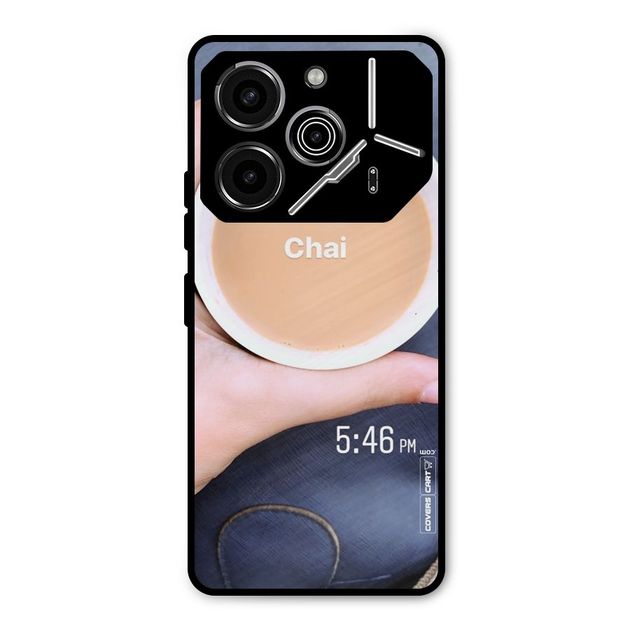 Evening Tea Metal Back Case for Tecno Pova 6 Pro