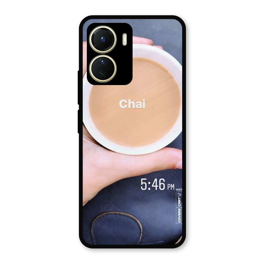 Evening Tea Metal Back Case for Vivo T2x