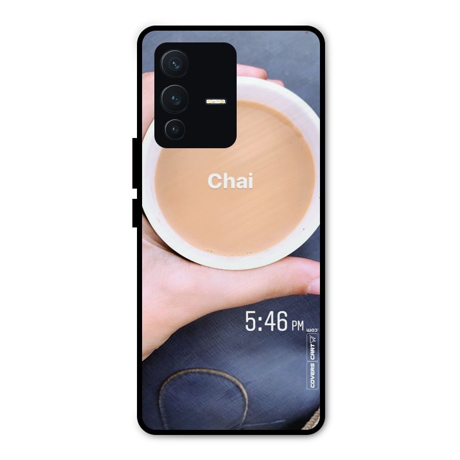 Evening Tea Metal Back Case for Vivo V23 Pro