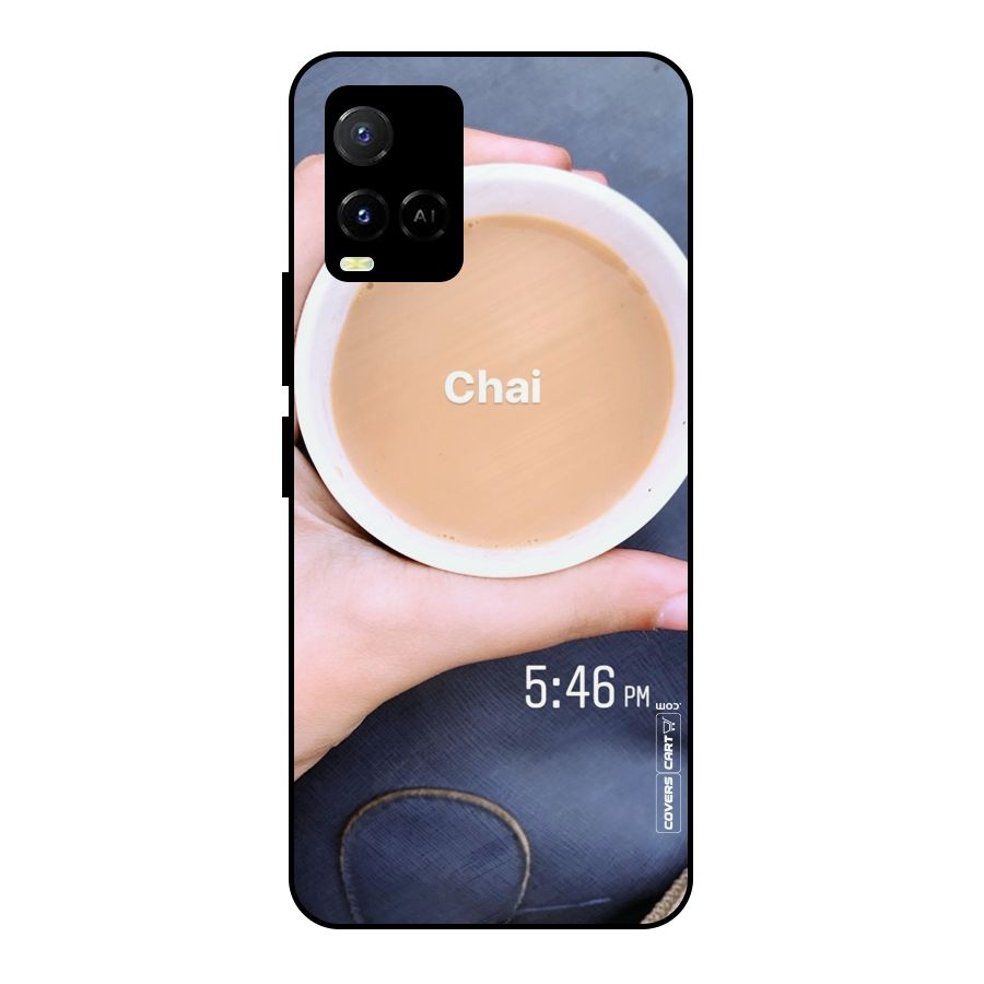 Evening Tea Metal Back Case for Vivo Y21