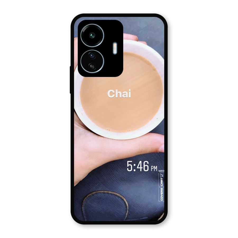Evening Tea Metal Back Case for vivo iQOO Z6 Lite 5G