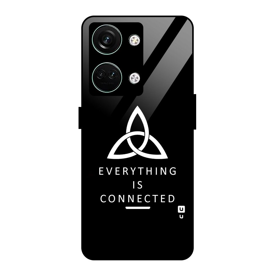 Everything is Connected Typography Glass Back Case for Oneplus Nord 3