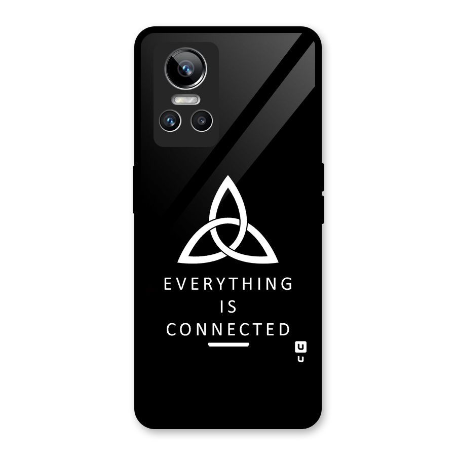 Everything is Connected Typography Glass Back Case for Realme GT Neo 3