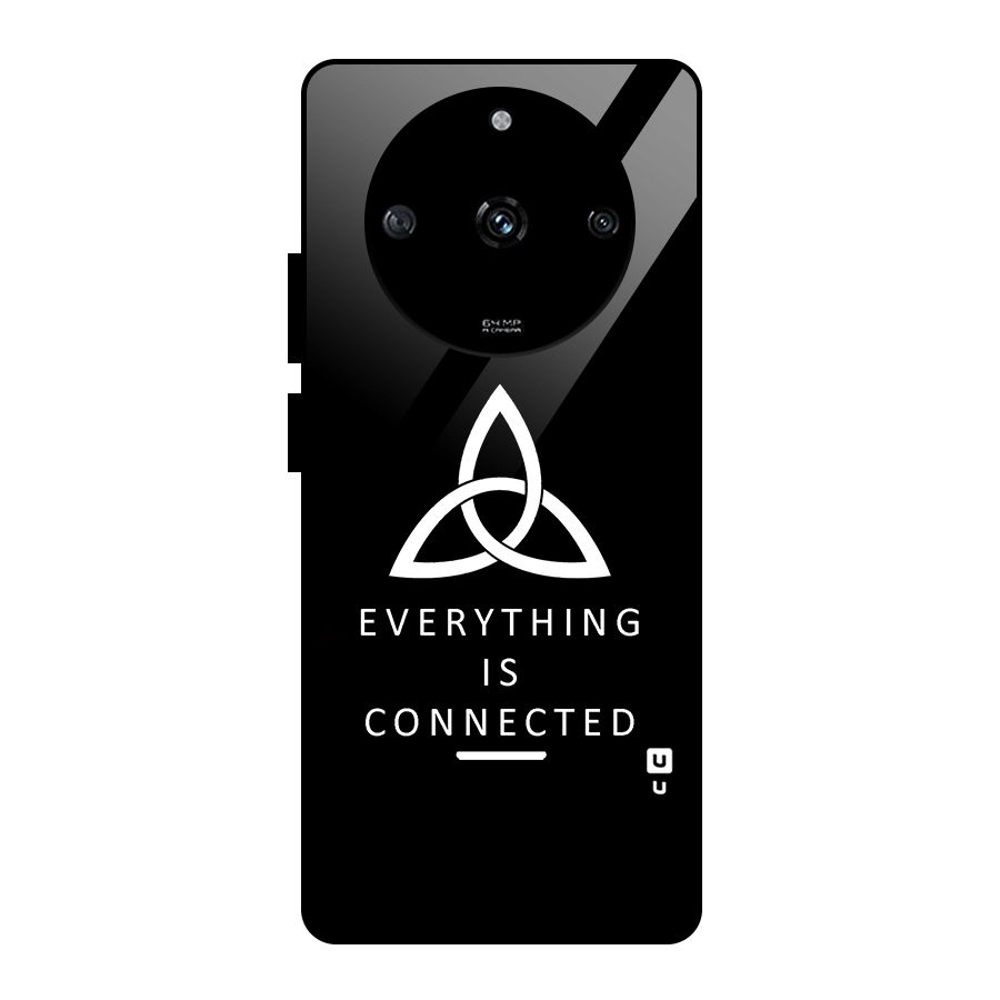 Everything is Connected Typography Glass Back Case for Realme Narzo 60 5G