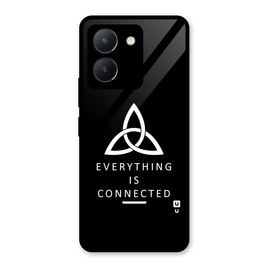 Everything is Connected Typography Glass Back Case for Vivo Y36