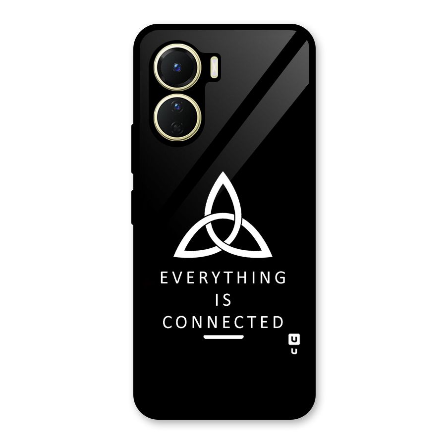 Everything is Connected Typography Glass Back Case for Vivo Y56
