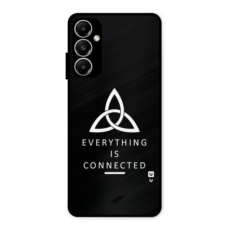 Everything is Connected Typography Metal Back Case for Galaxy A05s