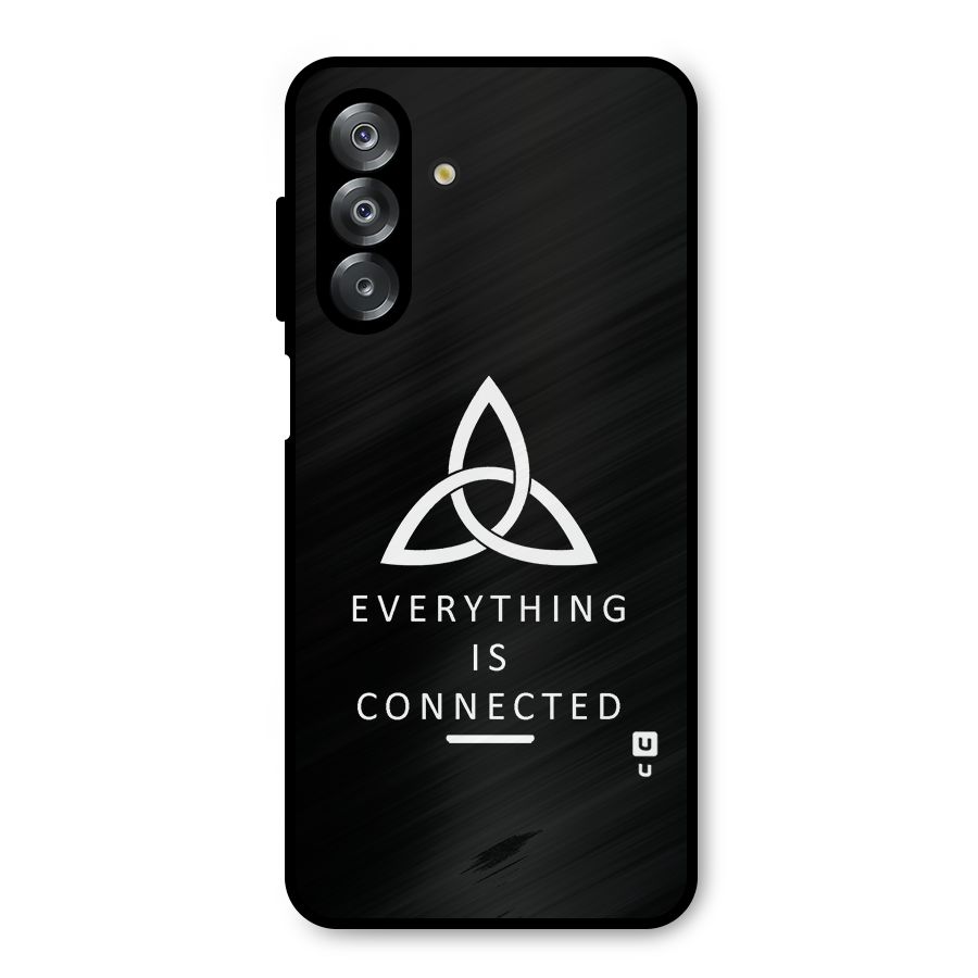 Everything is Connected Typography Metal Back Case for Galaxy A26