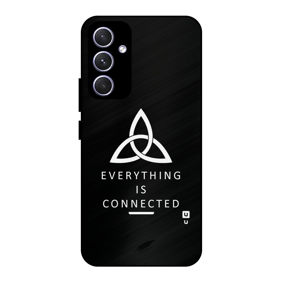 Everything is Connected Typography Metal Back Case for Galaxy A54