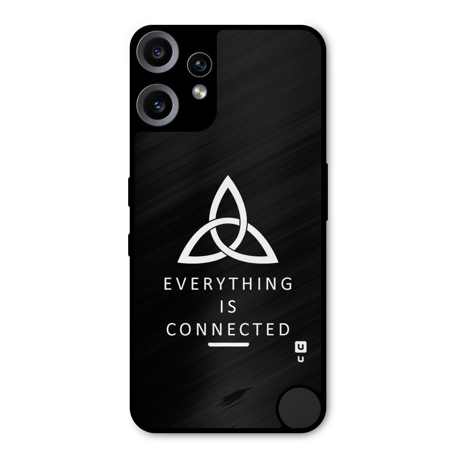 Everything is Connected Typography Metal Back Case for Nothing CMF Phone 2 Pro
