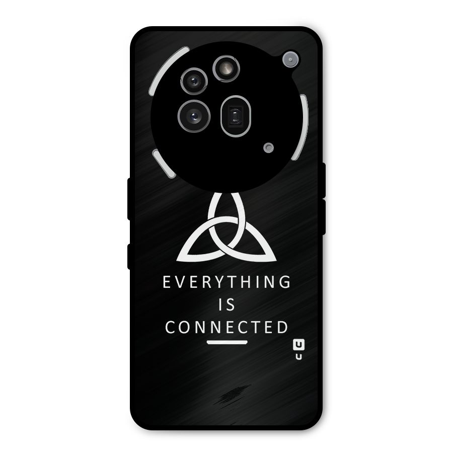 Everything is Connected Typography Metal Back Case for Nothing Phone 3a Pro