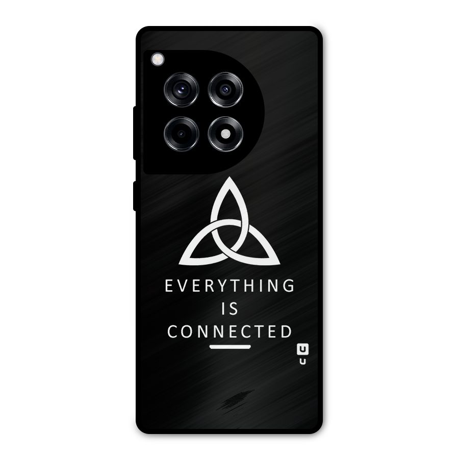 Everything is Connected Typography Metal Back Case for OnePlus 12R