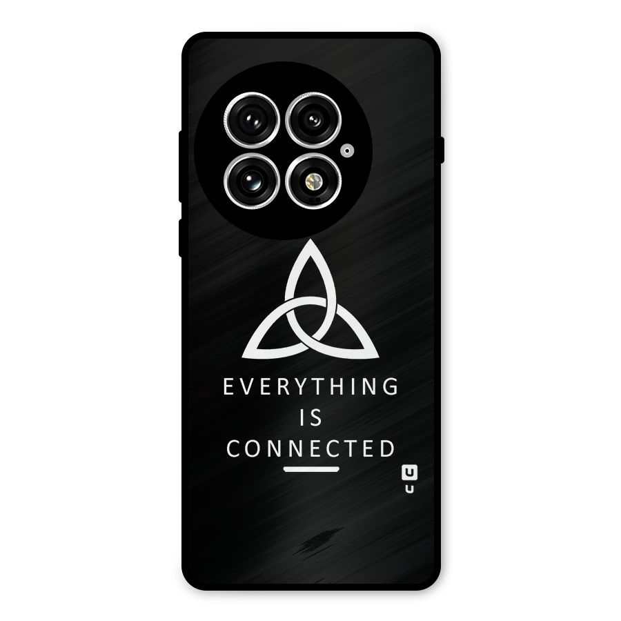 Everything is Connected Typography Metal Back Case for OnePlus 13