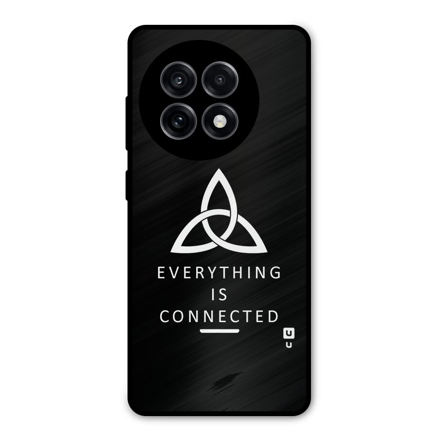 Everything is Connected Typography Metal Back Case for OnePlus 13R