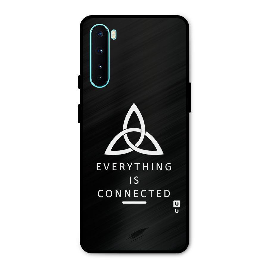 Everything is Connected Typography Metal Back Case for OnePlus Nord