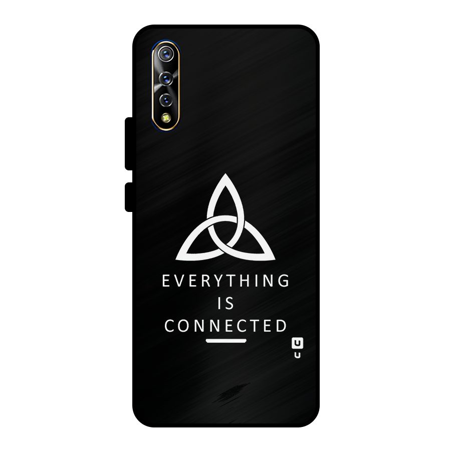 Everything is Connected Typography Metal Back Case for Vivo S1
