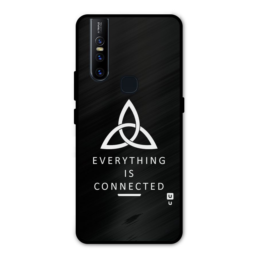 Everything is Connected Typography Metal Back Case for Vivo V15