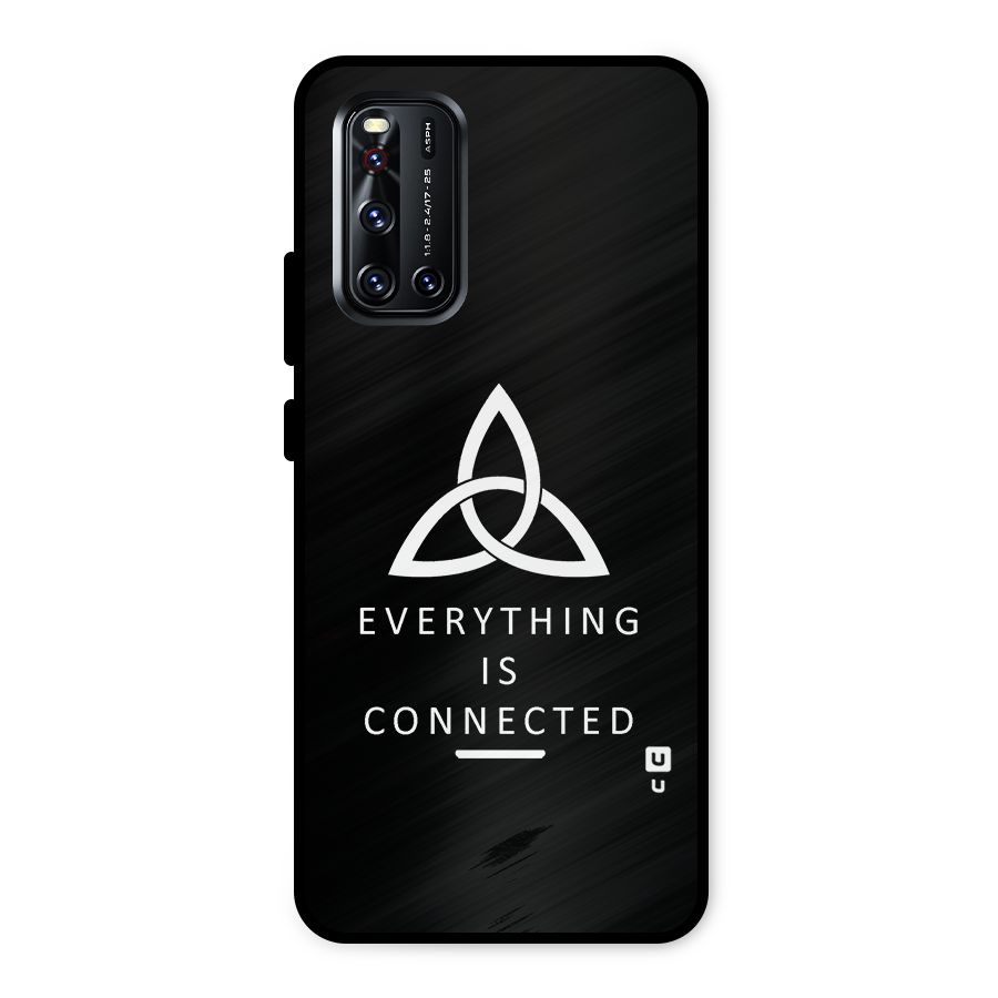 Everything is Connected Typography Metal Back Case for Vivo V19