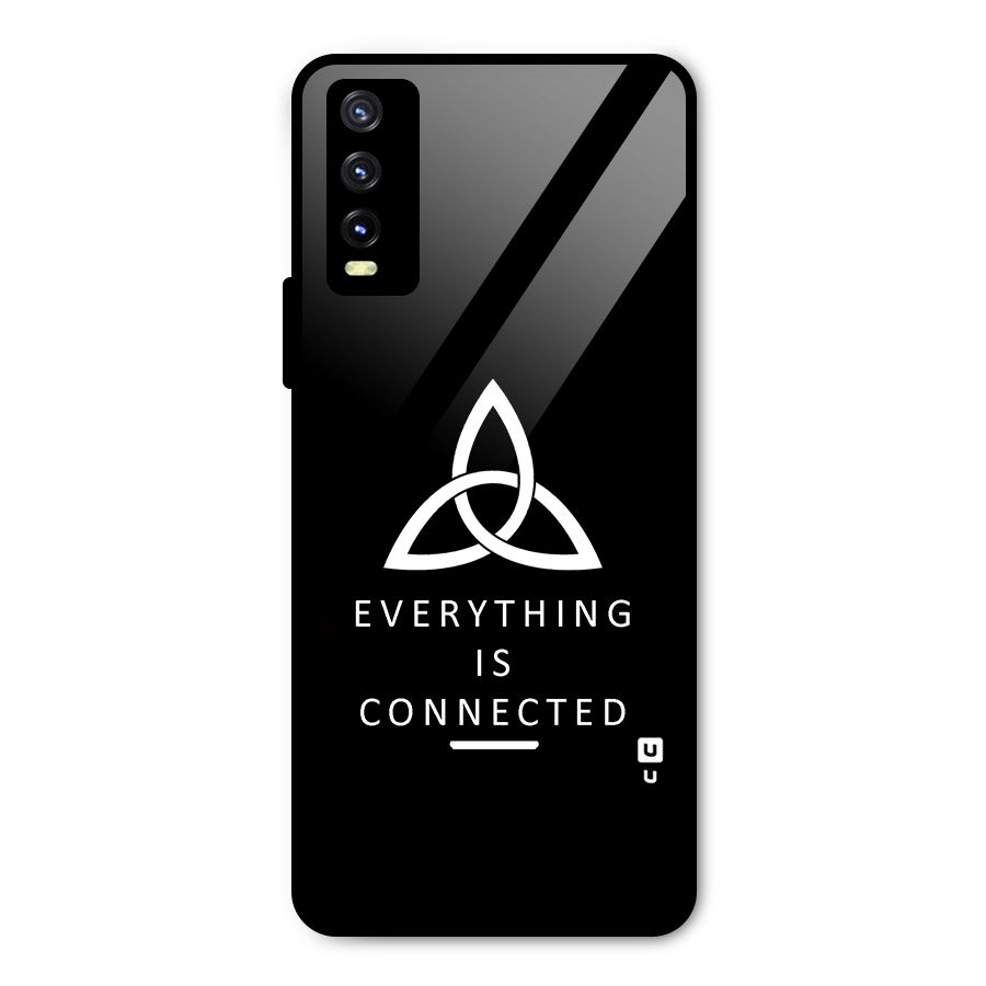 Everything is Connected Typography Metal Back Case for Vivo Y20