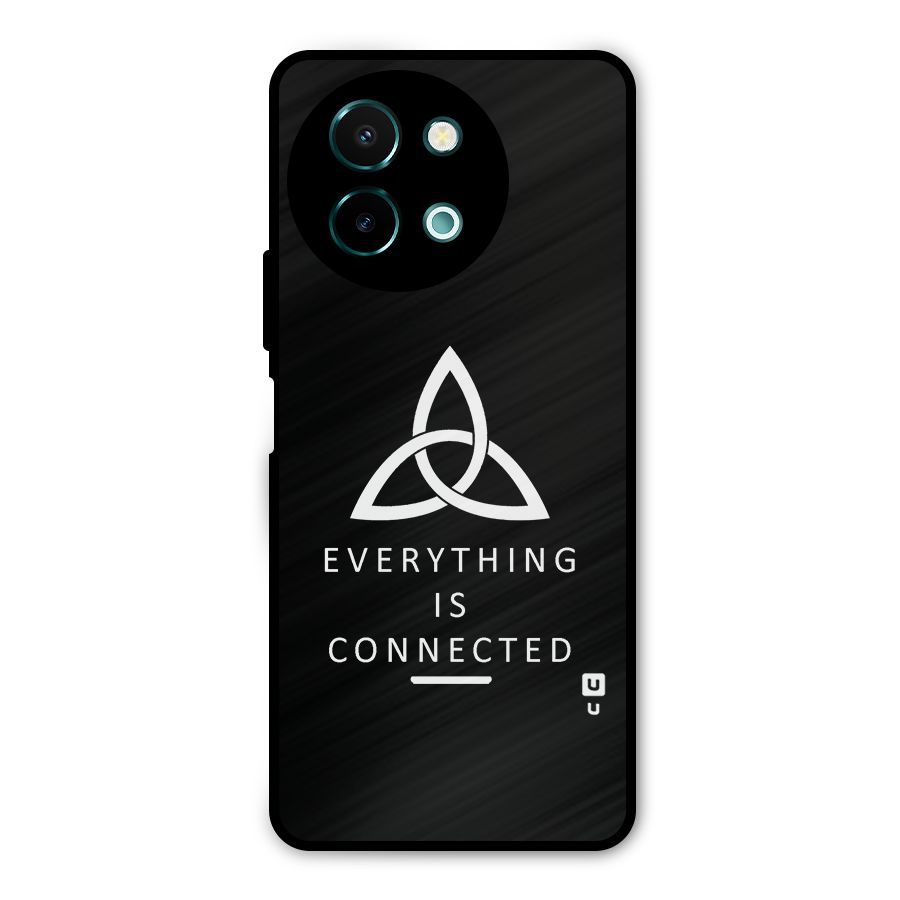 Everything is Connected Typography Metal Back Case for Vivo Y58