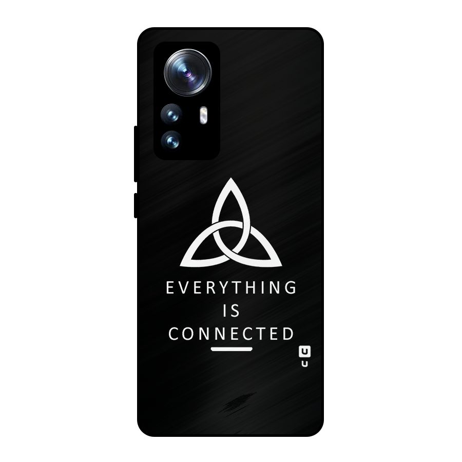 Everything is Connected Typography Metal Back Case for Xiaomi 12 Pro