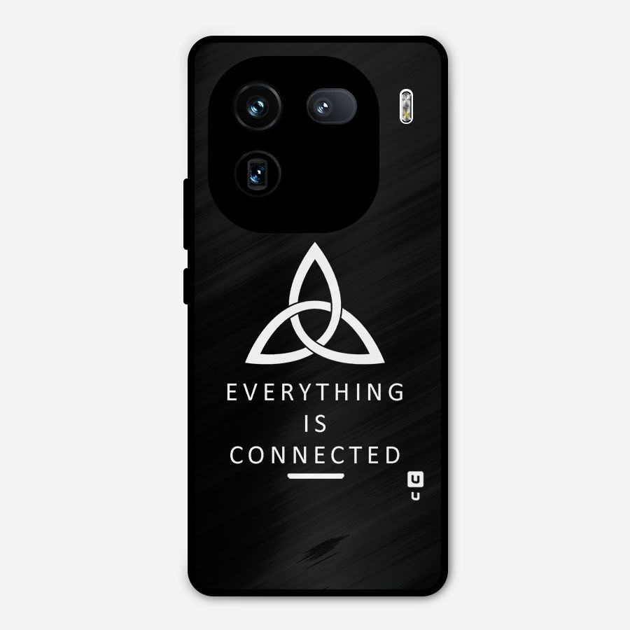 Everything is Connected Typography Metal Back Case for iQOO 12