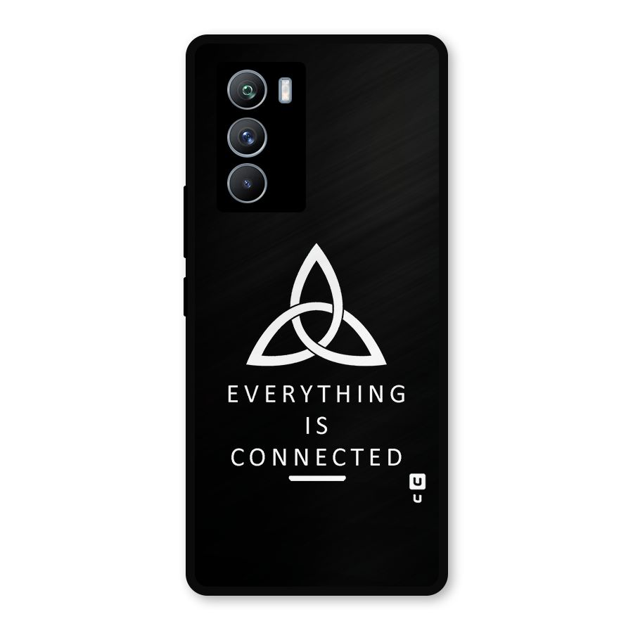 Everything is Connected Typography Metal Back Case for iQOO 9 SE
